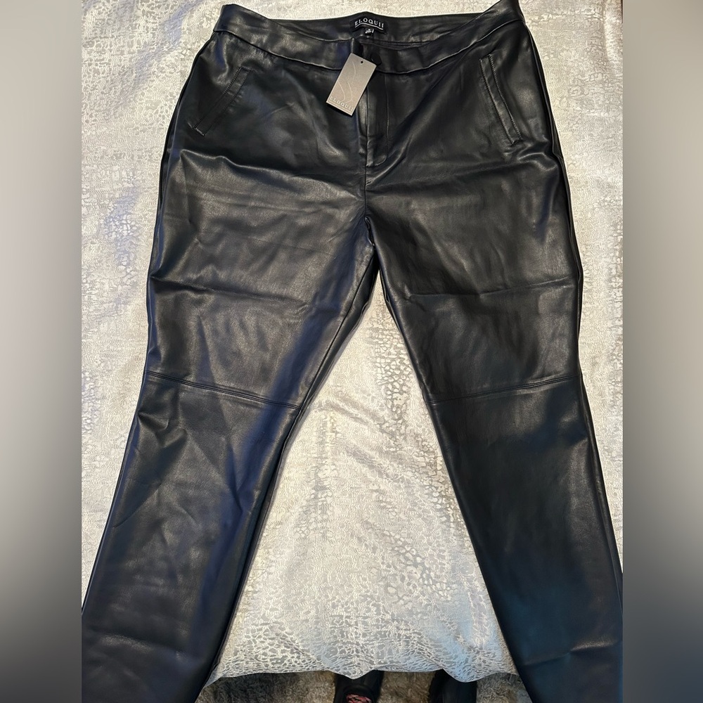 New! Faux leather skinny pants size 18.